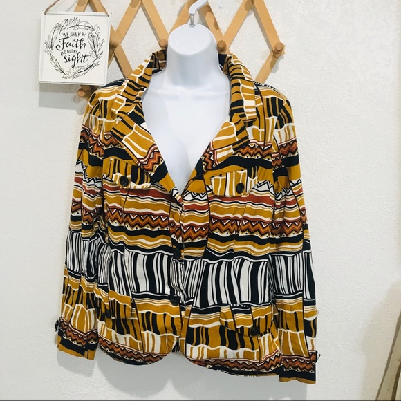 Lafayette 148 Multicolored Blazer Jacket Sz 12 - Picture 2 of 10